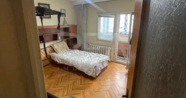 4 camere Doamna Ghica decomandat, an 1990, 97 mp