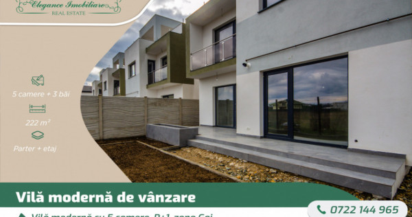 Vilă modernă cu 5 camere, P+1, zona Gai, Arad