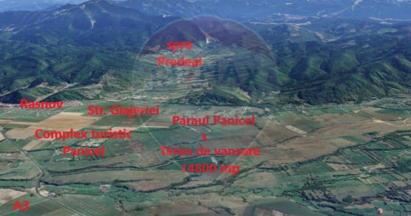 Teren Rasnov zona Glajerie-14800mp extravilan