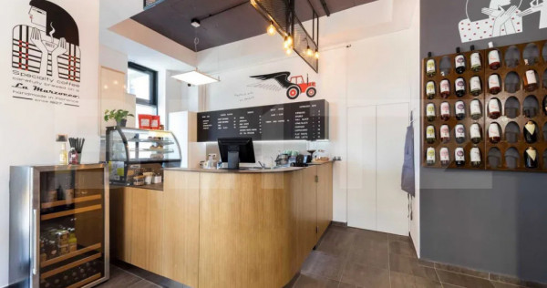 Spațiu comercial 55 mp | Cafenea complet amenajată | Cores
