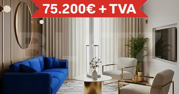 Apartament cu 2 camere, Etaj 1, Balcon, 1 loc parcare, Giroc