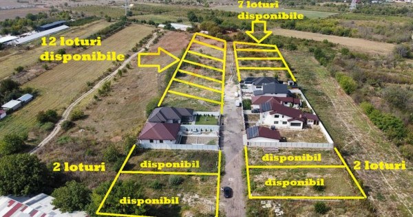 Loturi de teren, 500 mp cu toate utilitatile ( Fundatura ...