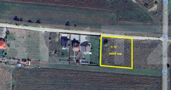 Teren intravilan 3405 mp &ndash; PUZ aprobat, front 60 m