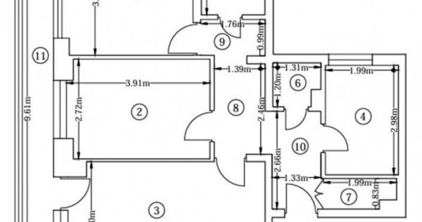 3cam.dec-1baie-disponibil imediat/Bvd Brancoveanu 130-132...