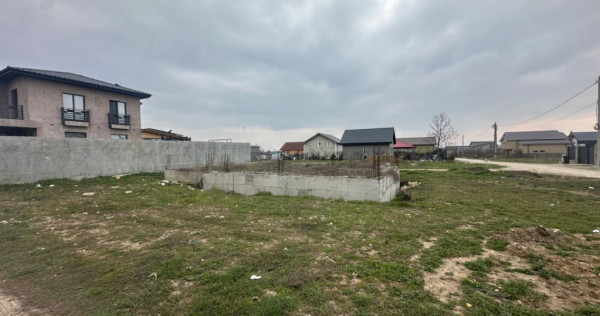 Teren intravilan Lazu, 421 mp, deschidere 20 ml, fundație e