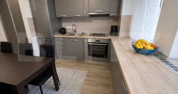 Apartament 3 camere, 66 mp, balcon, parcare, zona Terra