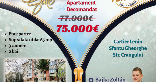 FILM! Apartament 3 camere, decomandat, Crangului, Lenin, Sfa