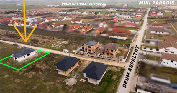 RECO Casa la rosu - 3 dormitoare, plan parter 120 mp utili -