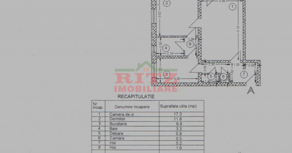 Nou! Ap. 2 cam., S=52 mp, et. 7, Zona ACR!
