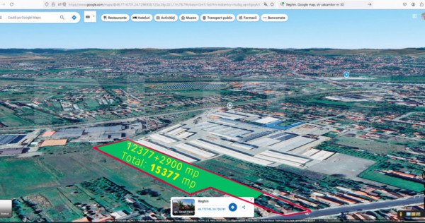 Teren intravilan generos + 2 case &ndash; 15.277 mp, front 30 m,