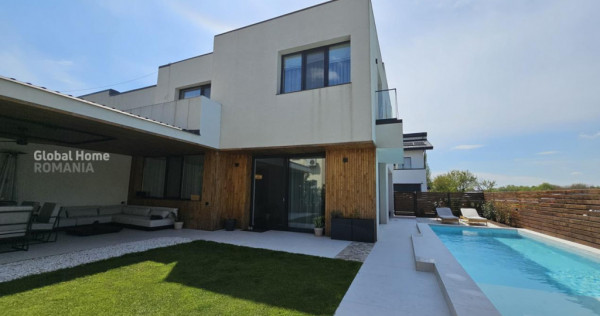 Vilă modernă 4 camere | 190MP | Teren 330MP | Piscină pri
