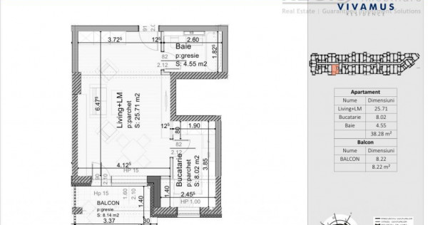 Garsoniera spatioasa in ansamblu rezidential VIVAMUS &ndash; ...