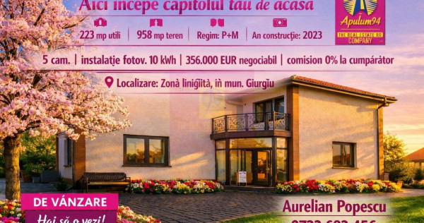 GIURGIU - SE VINDE CASA P+M 5 CAM