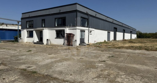 Hala industrială de inchiriat 1200mp, platforma betonata,