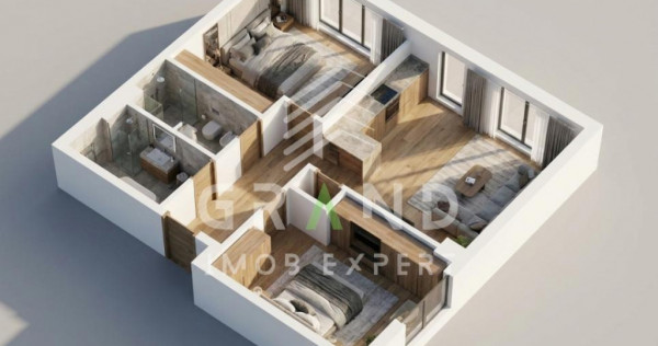 3 CAMERE | 2 BAI (64 MP+TERASĂ 15 MP) | PARCARE SUBTERANA |