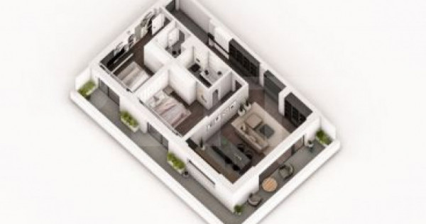 Apartament open space 3 camere 104.12 mp &icirc;n ansamblu cu 0%