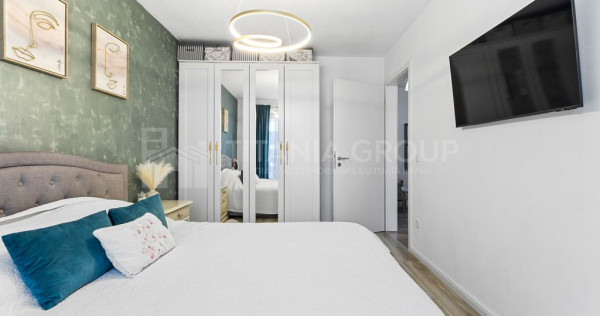 Apartament cochet mobilat-utilat, 3 camere, parcare, boxa...