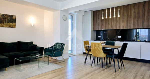 Apartament 2 camere spatios, 77mp, utilat si mobilat, lift,