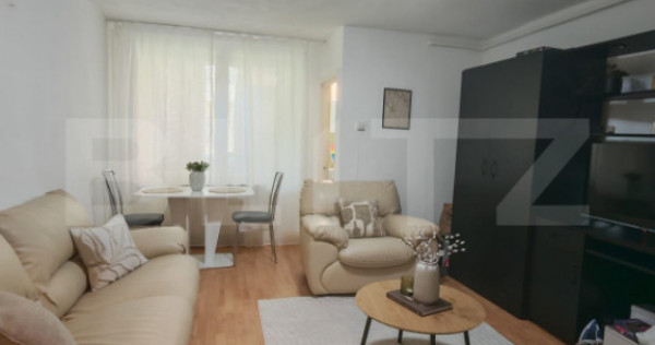 Garsoniera renovata, 32 mp, cu balcon, zona Materna