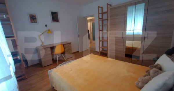 Aparatment 4 camare, semidecomandat, cu gradina de 144 mp, E