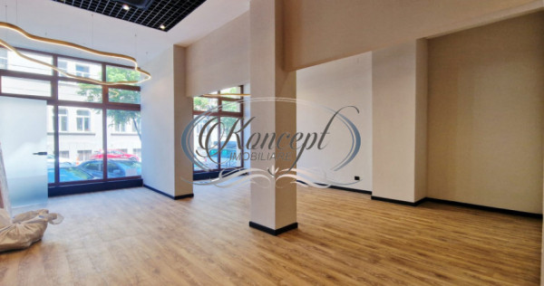 Spatiu comercial open-space cu vitrina generoasa