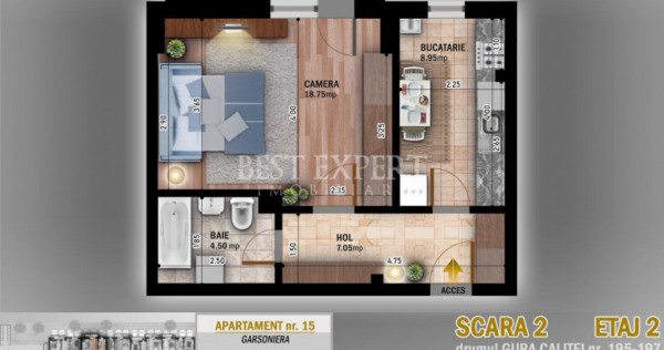 Garsoniera Direct Dezvoltator -Ideal Investitie