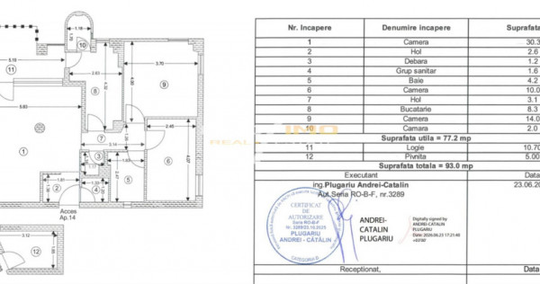 Apartament 3 camere in Centrul Nou Brasov zona ONIX