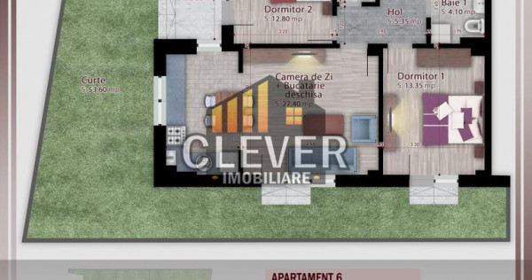Theodor Pallady - Ap 3 Camere cu gradina 53mp Metrou N. T...