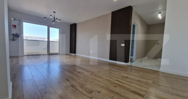 Apartament semidecomandat, 2 camere, 53 mp utili, terasa, fi