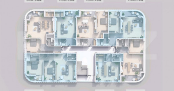 Apartament 2 camera, 61.80 mp, zona Pacurari