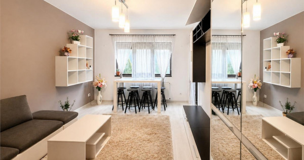 Apartament mobilat, utilat, curte si gradina privata, Ghimba