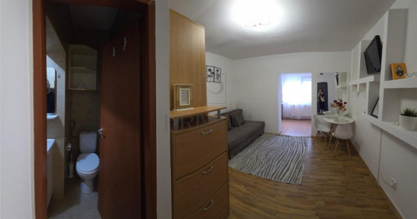 APARTAMENT 1 CAMERA - mobilat si utilat , semidecomandat
