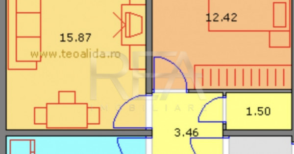 2 camere, decomandat, bloc tip P, anvelopat-Drumul Taberei/F