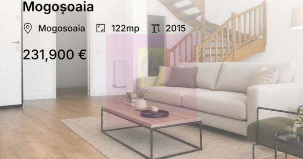 Duplex 4 camere , curte 250 mp, Mogoșoaia