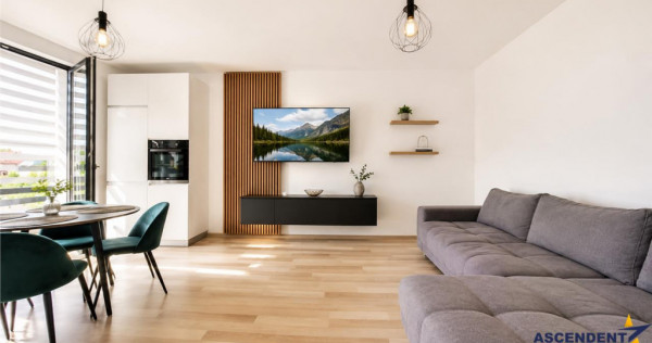 Apartament tip studio, mobilat si utilat modern, terasa, Ca