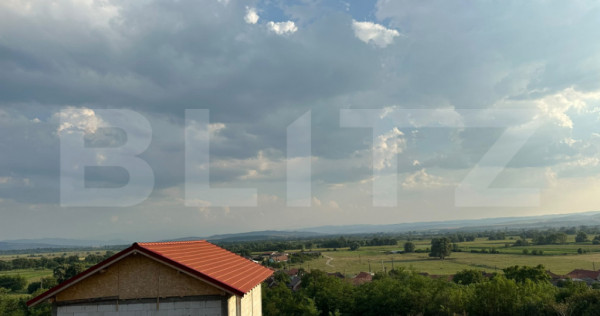 Casă la roșu de v&acirc;nzare &icirc;n Chimindia, teren de 1.400 mp,