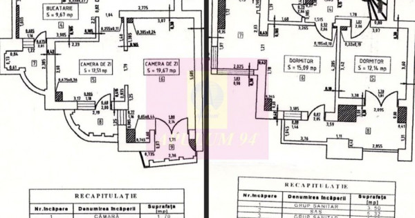 Vanzare duplex 4 camere Unirii-Splai