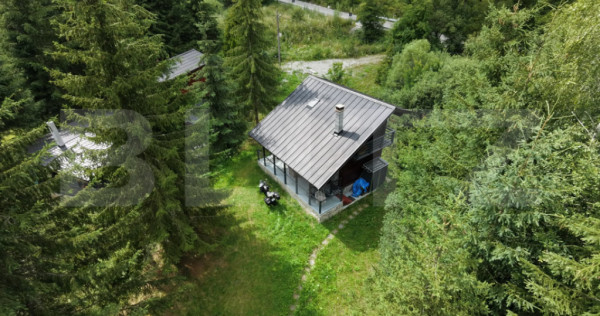 Cabană la munte cu saună finlandeză și teren generos