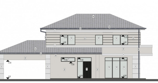 Casa individuala NZEB 4 camere 160 mp in Floresti