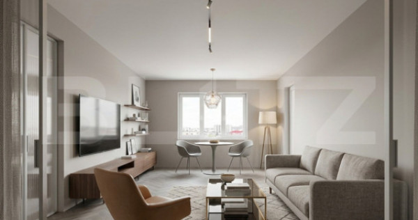 Apartament 2 camere, 48mp, etaj intermediar, balcon, parcare