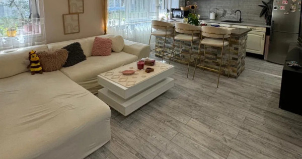 Apartament 81mp, mobilat și utilat cu grădină