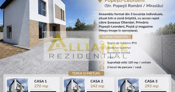 Primarie Popesti - 5 Camere 3 Bai - 300.000eur
