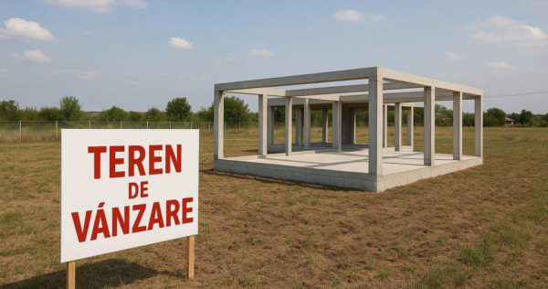 Teren 713mp cu AUTORIZATIE pentru DUPLEX