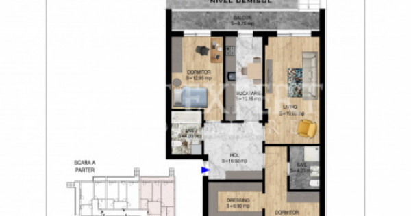 3 Camere Noi | 50% Discount la Parcarea Exterioară | Comisi