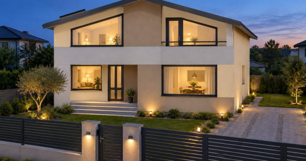 CASĂ CONTEMPORANĂ CU AUTONOMIE ENERGETICĂ RIDICATĂ - TUNARI