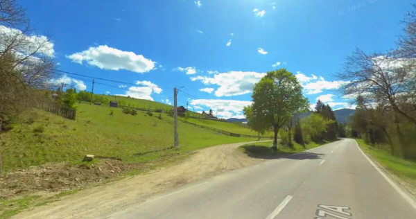 Teren intravilan 2000 mp 32 m la drum Acces DN17A, BUCOVINA!
