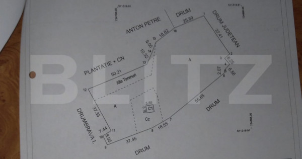 Teren extravilan, 5526 mp, zona Cavadinesti