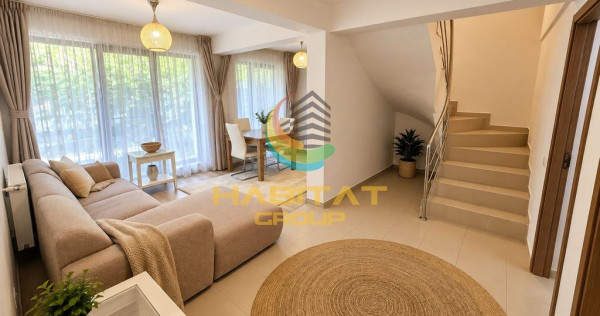 Duplex 4 camere- teren 150mp-mobilat