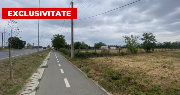 Teren intravilan Mosnita Noua cu front la soseaua principala