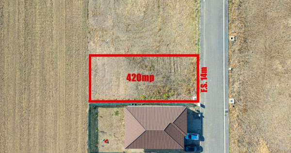 Teren pentru construcție casă, 420 mp, &icirc;n Via Carmina